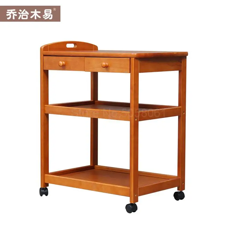 Резина твёрдая древесина мульти-mobile функция чай вагон-ресторан с многослойным