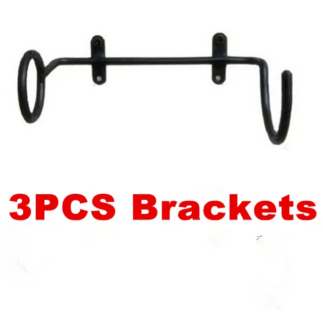 3 PCS Bracket 1-100 шт, горячая распродажа, черный бар, винные бутылки, настенный дисплей, полки кронштейны, мебель, винные бутылки, стойка, кронштейн, поддержка - Цвет: 3 PCS Bracket