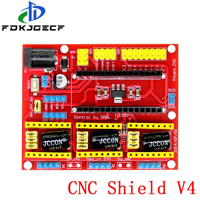 Гравировальный станок с ЧПУ shield V4 для 3D-принтера + плата расширения драйвера