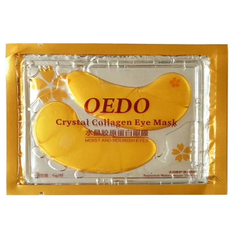 1 пара золотых коллагеновых патчей для глаз против морщин Удаление черных уход за