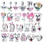 Кулон Колибри из серебра 925 пробы с фианитами