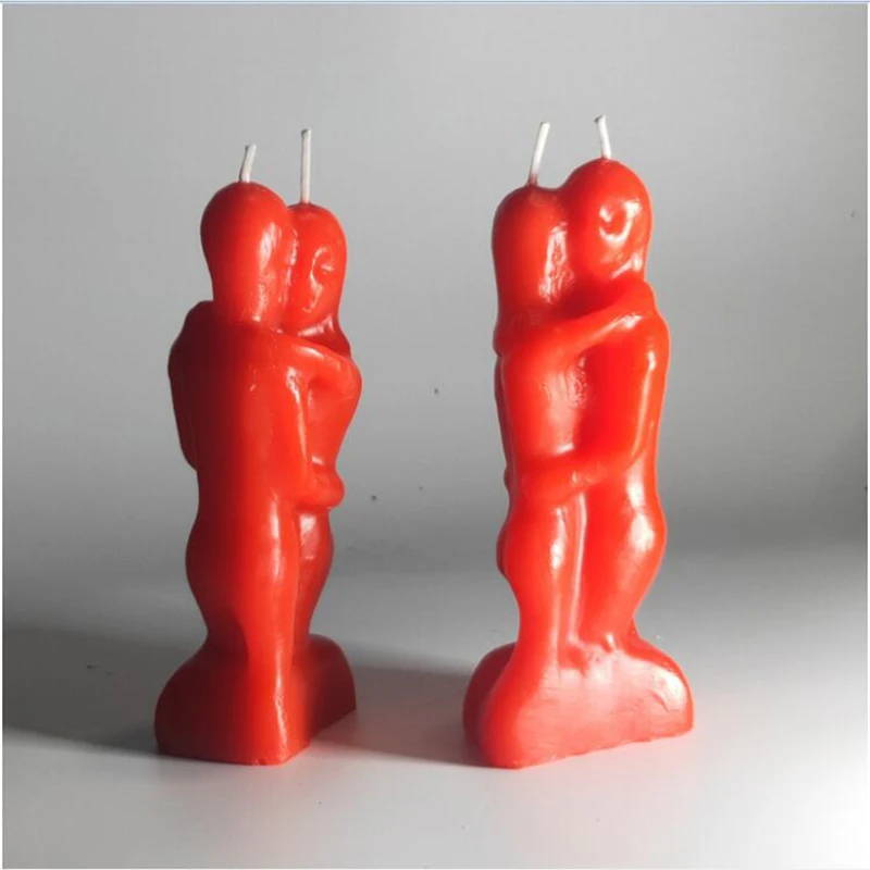 2 шт./лот парные Свадебные свечи ручной работы гуманоидные мужские и женские для
