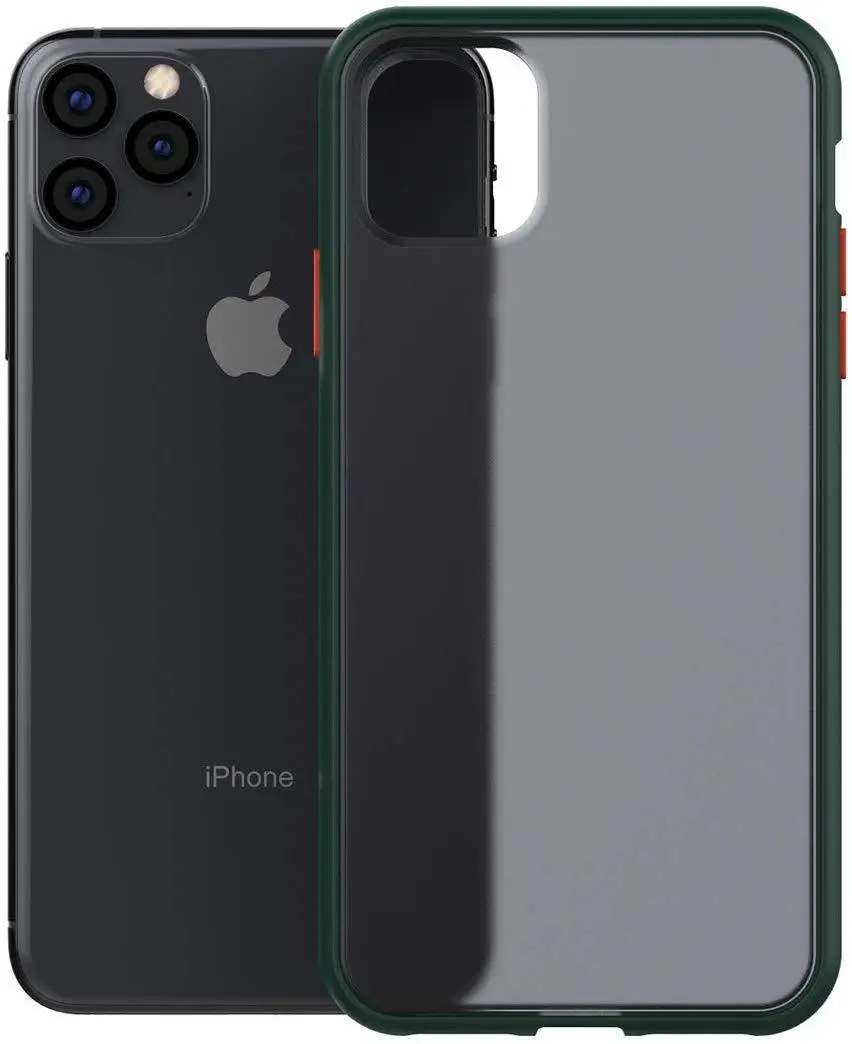 Двойной цвет матовый чехол для iphone 11 PRO MAX xs mas/xr/6/7/8 plus чехол противоударный тонкий роскошный силиконовый чехол для мобильного телефона чехол 10 шт./лот