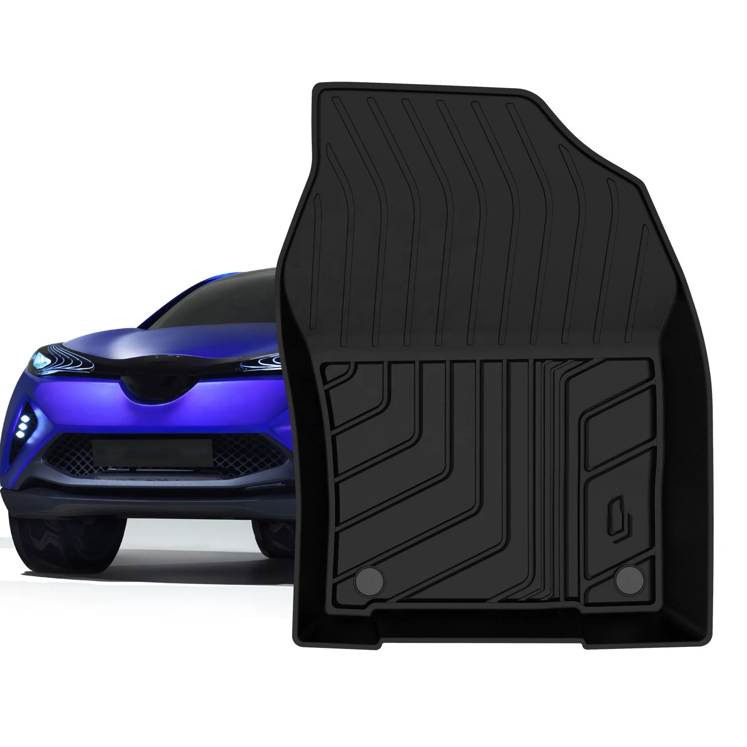 

All Weather Durable 3D 5D Car Foot Mats High Quality Rubber TPE Car Carpets for TOYOTA CHR 2018 2019 2020