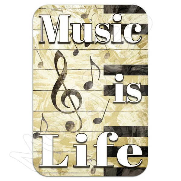 

Новинка, металлические жестяные вывески Music Is Life, 8X12 дюймов для мужчин, пещера для кофе, гостиной, фермерского дома, украшение для дома