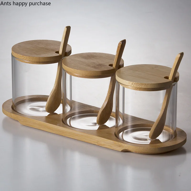 Кухонные принадлежности стеклянная коробка для приправ шейкер соли банка специй