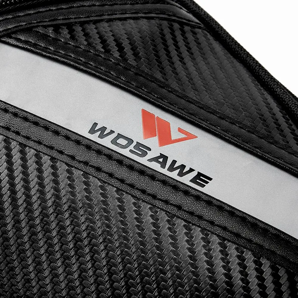 WOSAWE мотоциклетная сумка для ног талии черная водонепроницаемая с тканью Оксфорд