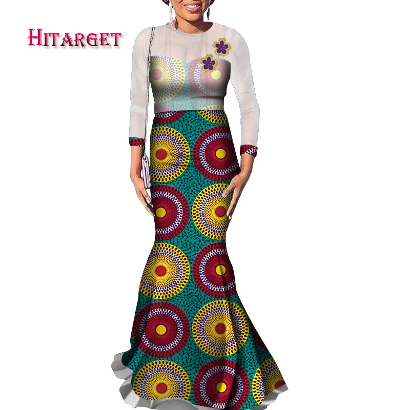 Hitarget Danshiki African Dresses for Women Sexy Fishtail African Dress for Party/wedding Ankara Dresses for Elegant Lady WY4256