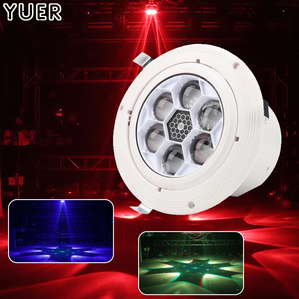 NEW 6X10W RGBW LED Beam Light led Bees Eyes Effect Light Disco Light Beam Spot Strobe Laser 4IN1 Stage Par Lamp