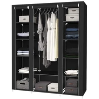 17213443cm non woven wardrobe bedroom cloth wardrobe portable folding light clothing storage cabinet dustproof closet hwc