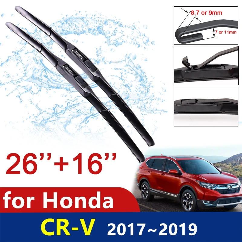 

for Honda CR-V 2017 2018 2019 Car Wiper Blades CRV RW1~RW6 Front Windscreen Windshield Wipers Brushes Car Accessories Goods