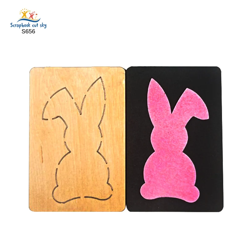 Кролик Подвески DIY S656 Muyu деревянная форма для скрапбукинга пресс-формы подходит