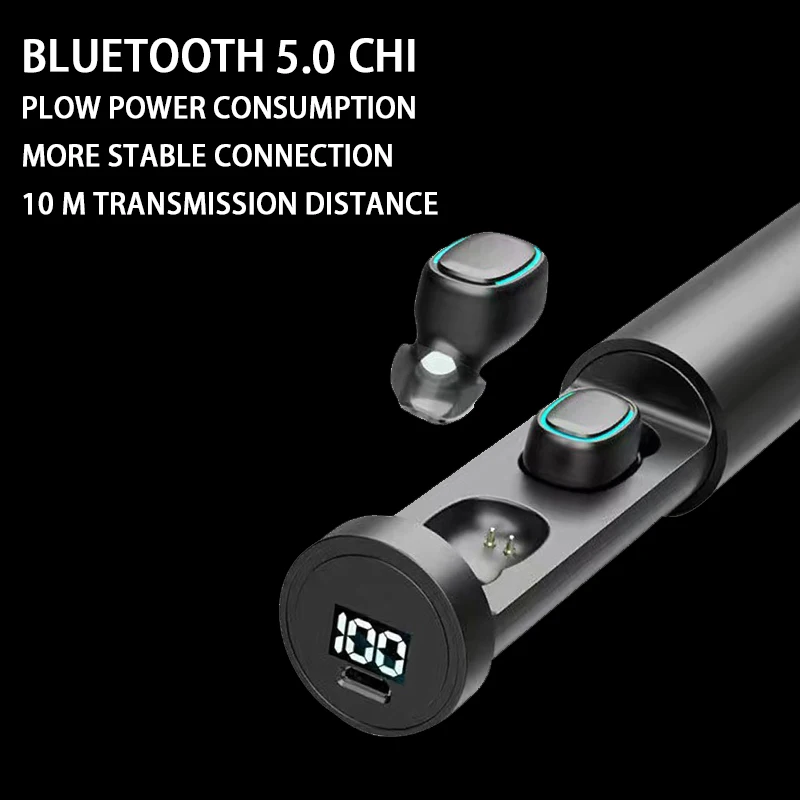 

B9 TWS Bluetooth Earphone 5.0 Wireless 8D HIFI Sport MIC Earbuds Gaming Music Headset For Xiaomi Samsung Huawei