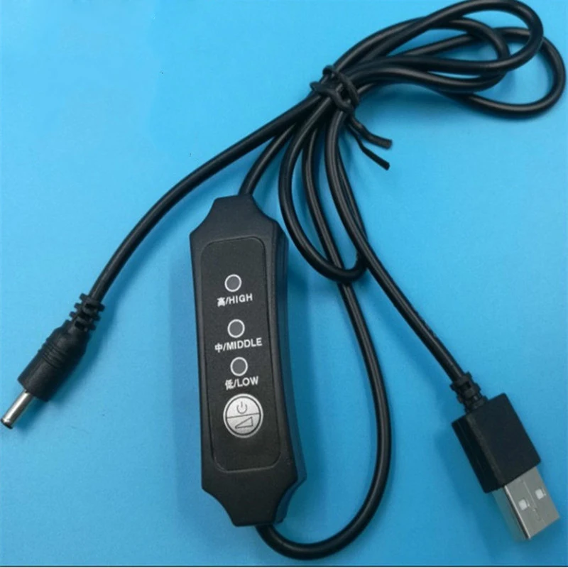 10 шт. USB три провода регулирования температуры переключатель синхронизации 3 цвета индикаторная лампа DC головка регулировка скорости линии переключатель лампы