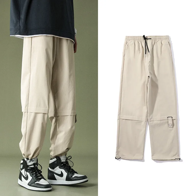 

Брюки-карго мужские, черные/синие, повседневные, однотонные, 2021