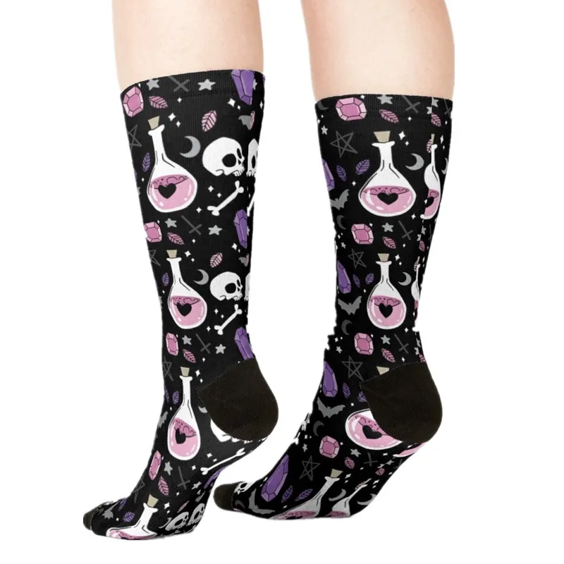 

Women's socks kawaii Small fresh Christmas tree Printed Socks Woman harajuku Happy Funny Novelty cute girl gift Socks for women