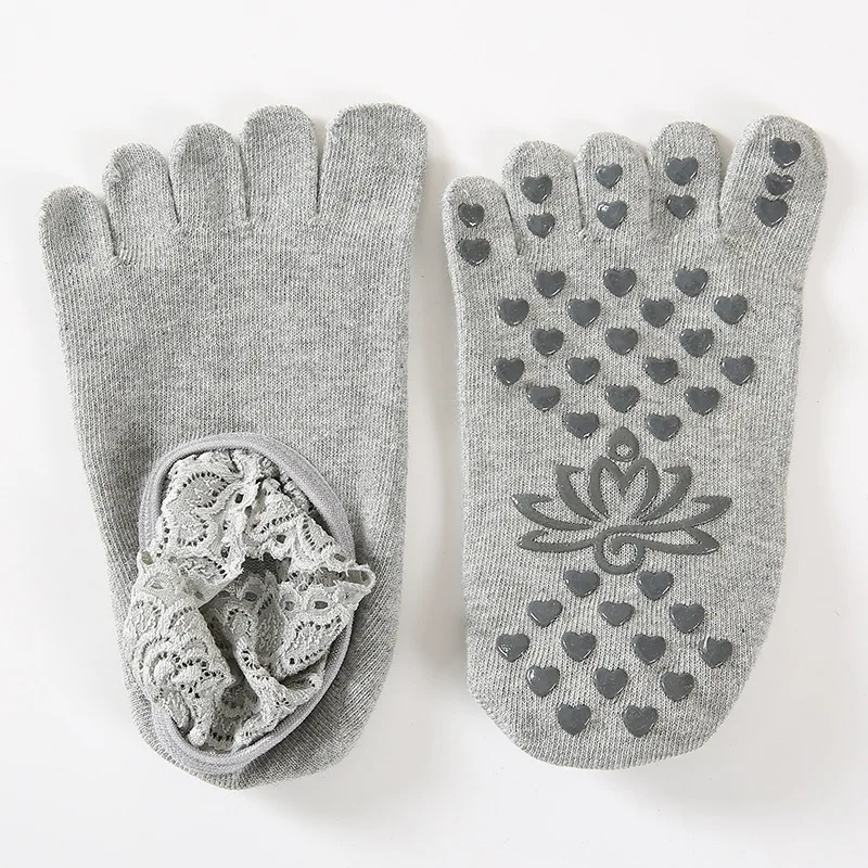 5 пар/компл. кружево для занятий спортом женские спортивные Five Finger носки девочек