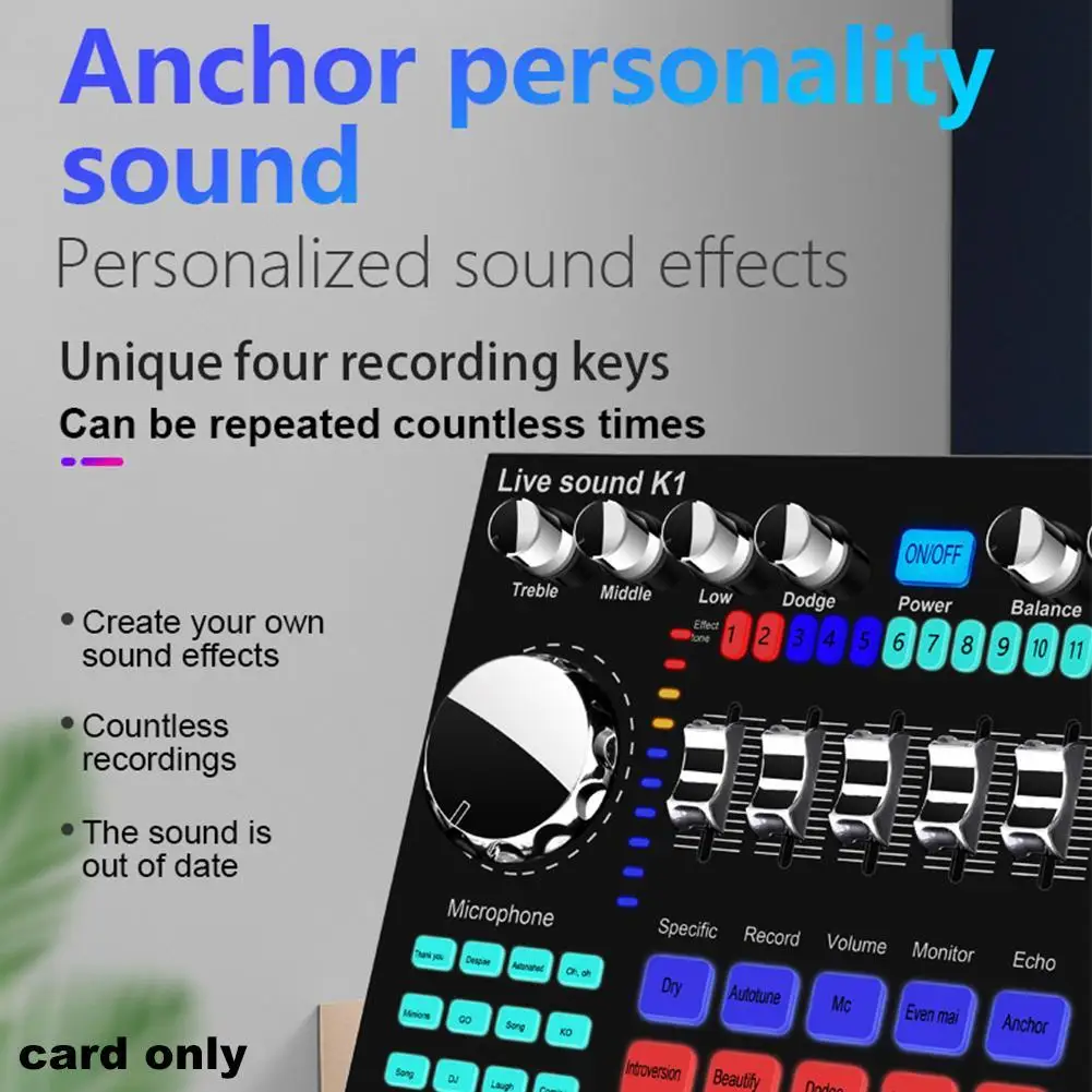 K1 звуковая карта интернет знаменитости набор специального оборудования для