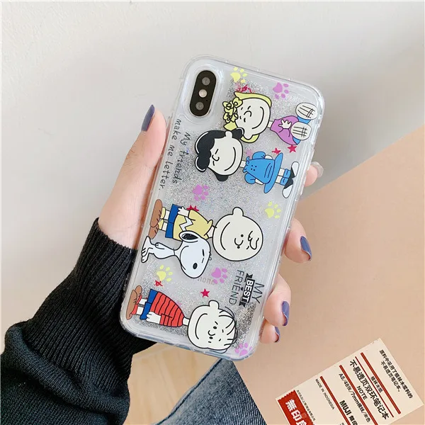 best friend Чехол для iPhone 11 Pro xr x xs max 8 7 6s 6 Plus, блестящий противоударный чехол для телефона - Цвет: best friend
