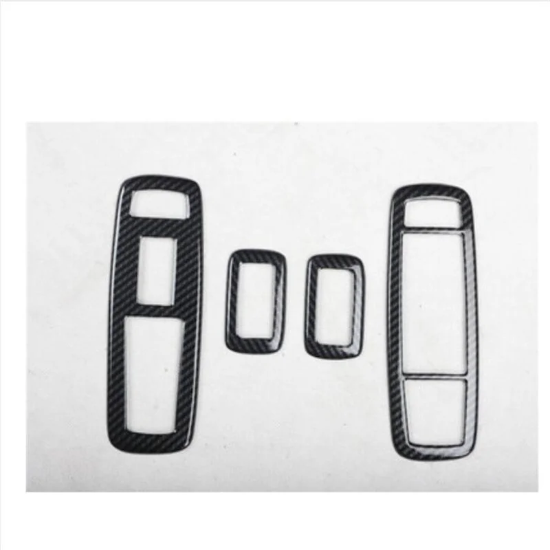 

ABS Carbon Inner Handle Panel Vent Door Window Switch Botton Interior Exterior Trim For Jeep Grand Cherokee 2014 2015 4pic