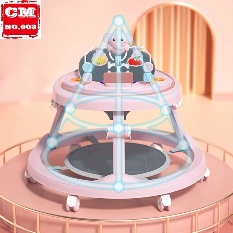 

Ходунки для малышей, детские, Обучающие ходить, многофункциональные, регулируемые по высоте, 6-24 месяцев, могут сидеть и толкать с игрушками