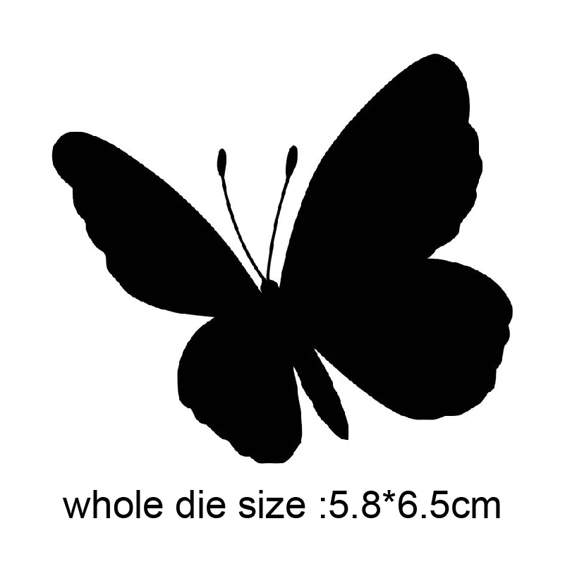 

metal cutting dies butterfly 58*65mm cut die mold decoration Scrapbook paper craft knife mould blade punch stencils dies