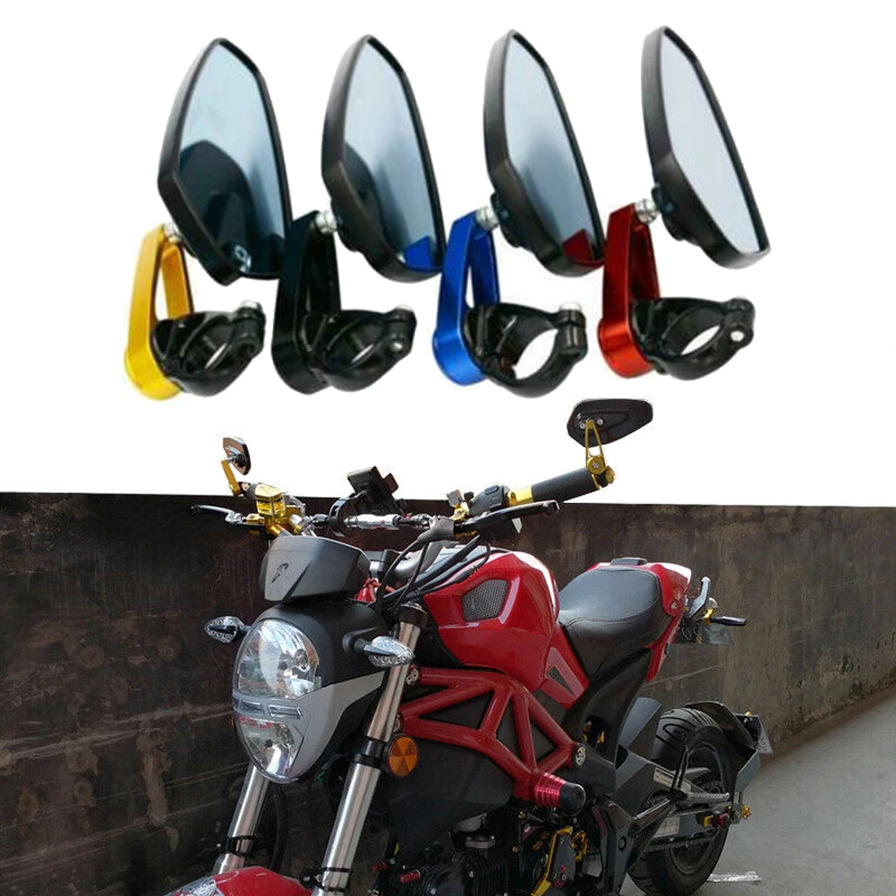 

1 Pair 7/8 "22mm Motorcycle Aluminum Bar End Rearview Mirrors Universal Motorcycle Handlebar Rearview Mirrors