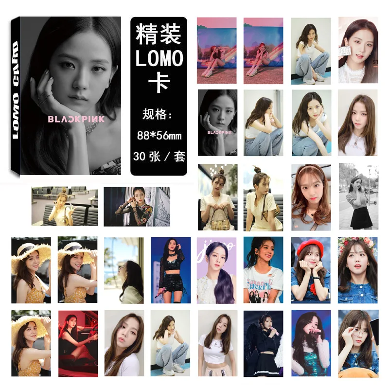 30 шт./компл. Корейский KPOP BLACKPINK девушки альбом фото карты бумажные карты самодельные LOMO карты фотокарты