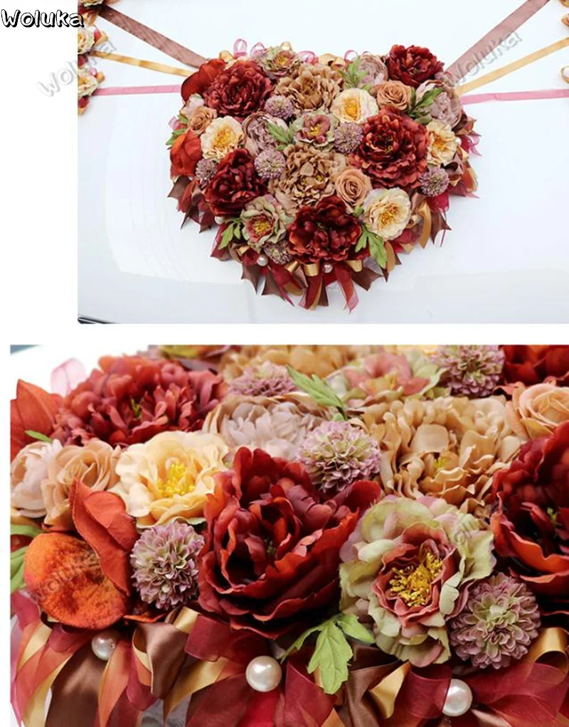 Украшение автомобиля в форме сердца пластина свадебное оформление набор узел