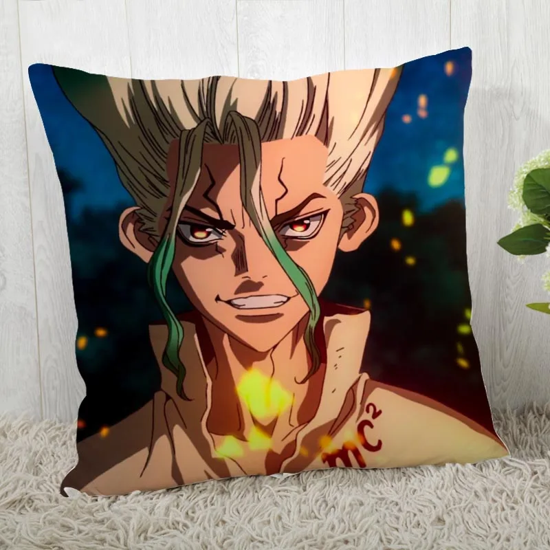 45*45 чехол для подушки с принтом Dr. Stone свадебной Чехол аниме s40X40cm45X45cm|Наволочка| |