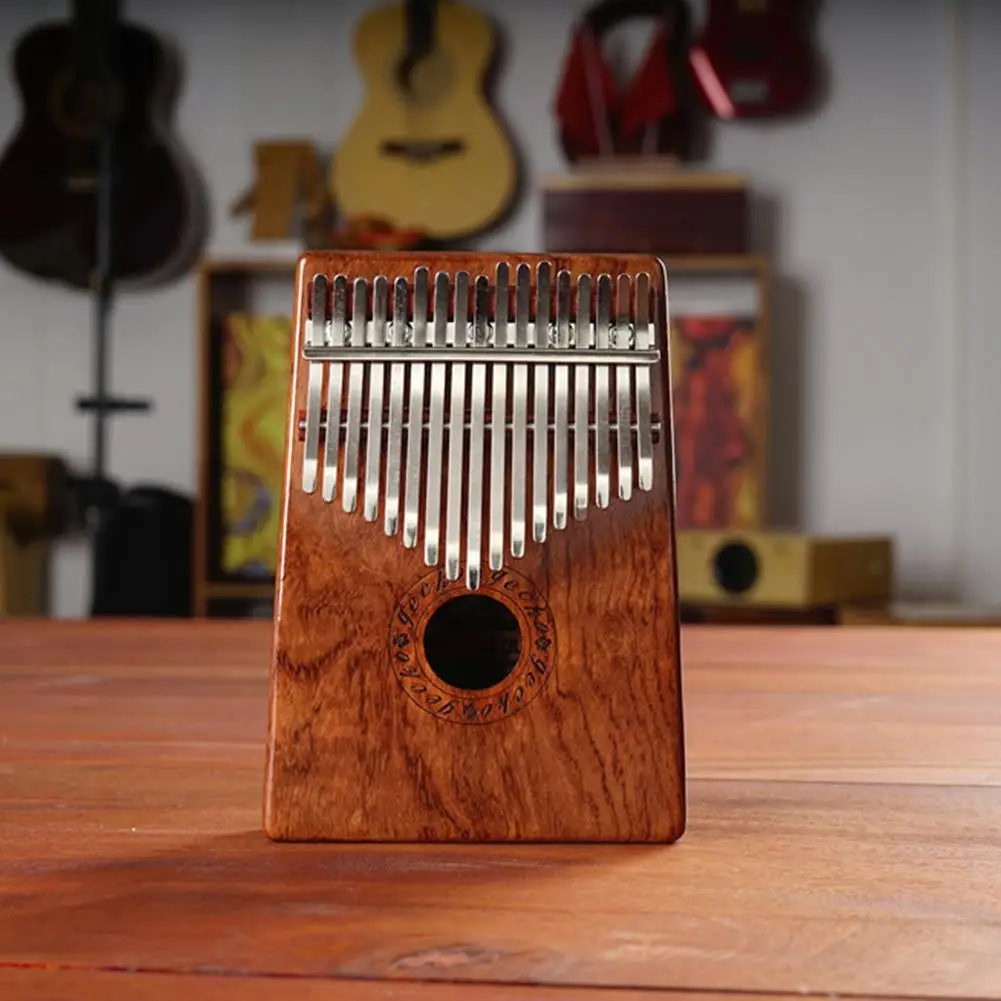 GECKO 17Key Kalimba розовое дерево портативное пианино для большого пальца Mbira Sanza с