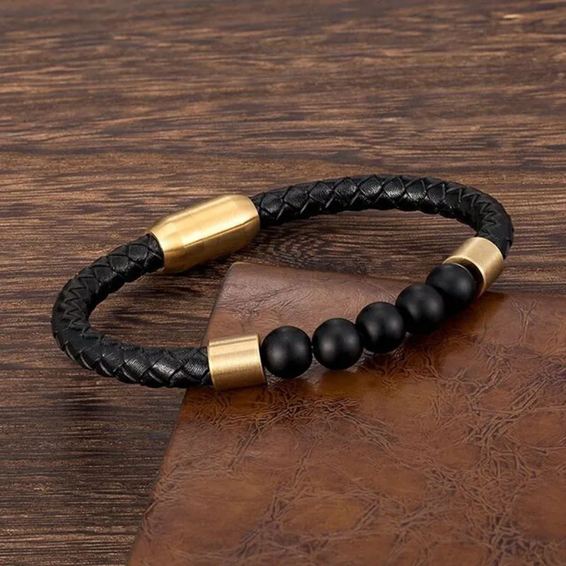 Браслеты из натурального камня плетеный браслет натуральной кожи женский