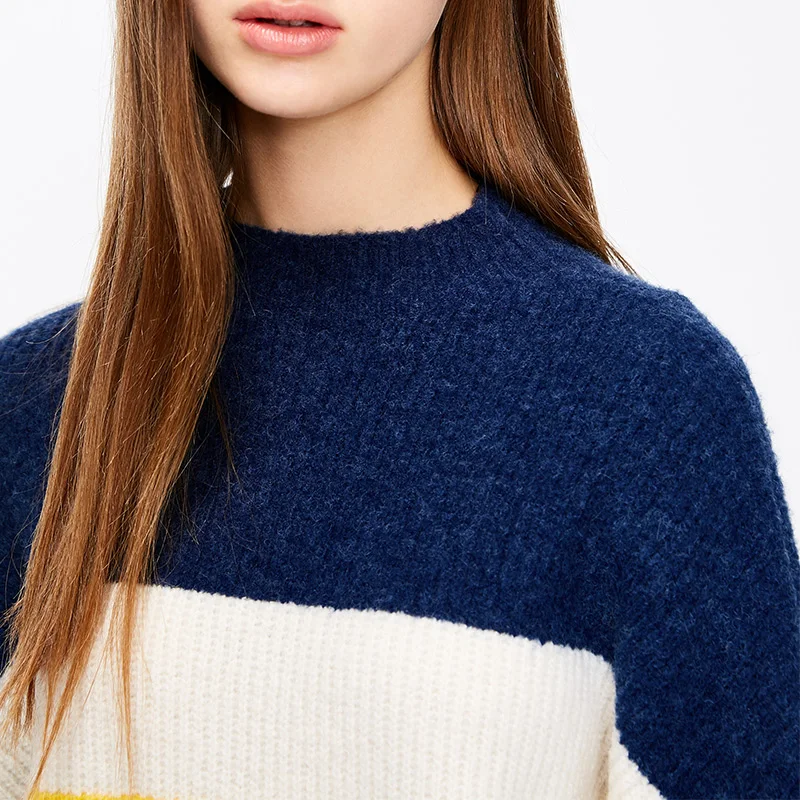 Vero Moda свитер женский женский свободный свитер в полоску с открытыми плечами | 318413531
