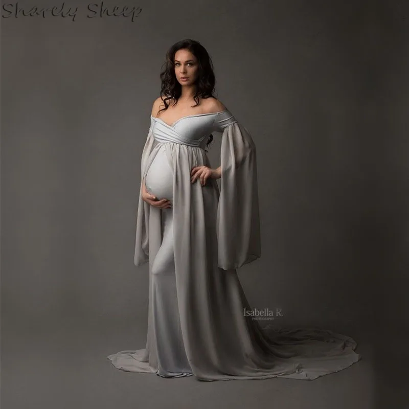 

Maternity Photo Shoot Long Dress Pregnancy Photography Long Clothes Pregnant Women foto shooting Prop Dress Costume Baby Shower