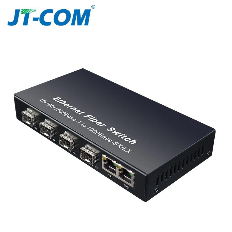 Gigabit Ethernet Switch Оптоволоконный коммутатор SFP Волоконно оптический медиаконвертер