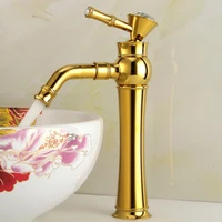 high quality luxury bathroom faucets chrome crystal basin mixer taps bridge mount swivel spout hot and cold water faucet mixer