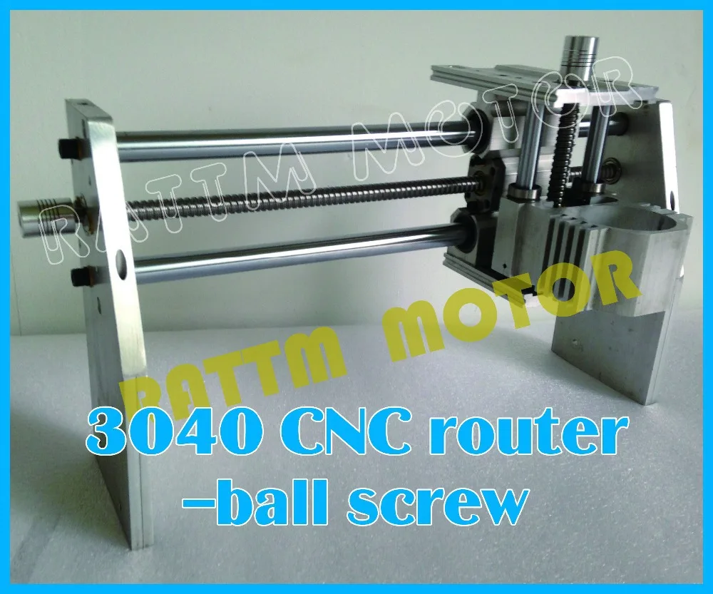 

EU Ship free VAT DIY 3040 CNC router Engraver Engraving milling machine mechanical aluminium Frame SFU1204 ballscrew CNC Kit