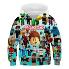Толстовки Robloxing для мальчиков, с капюшоном из популярных игр в стиле аниме, с 3D принтом, детская одежда, пуловер для девочек, уличная одежда, 2021