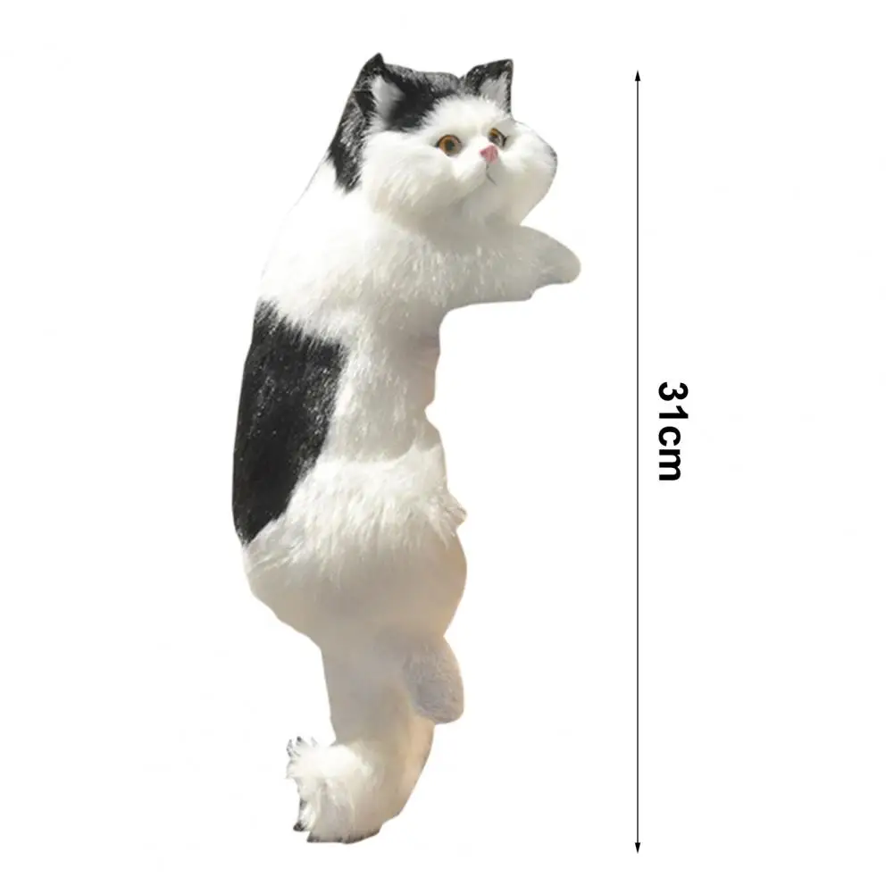 

Simulation Cat Eco-friendly Vivid Artificial Fur Lovely Simulation Stuffed Plush Cat Toy for Household
