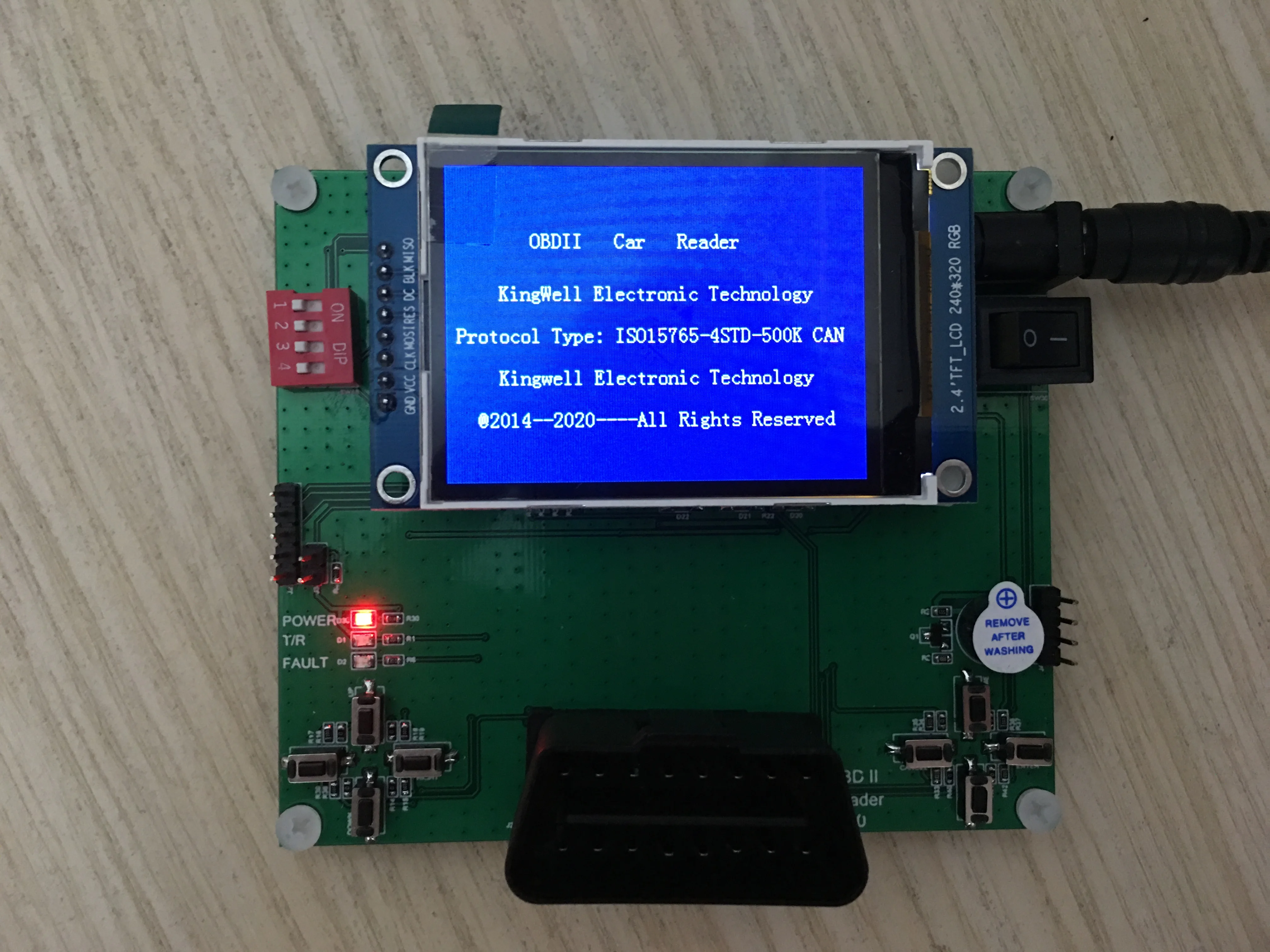 Диагностическая макетная плата Obd2_tftlcd/макетная Obd2_tftlcd для чтения