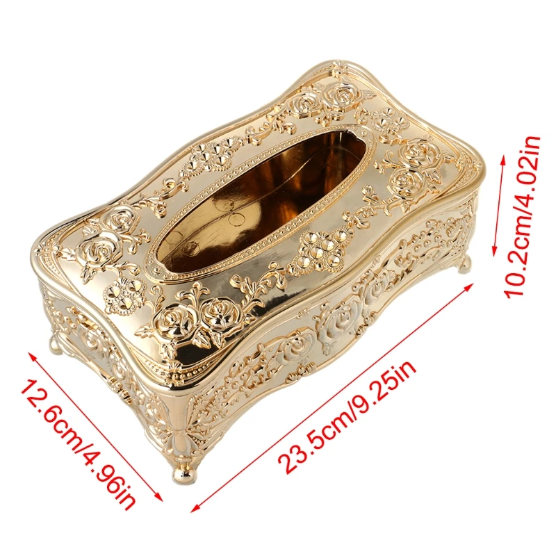 

D08D Luxury European Style Acrylic Tissue Box KTV Handkerchief Toilet Paper Holder