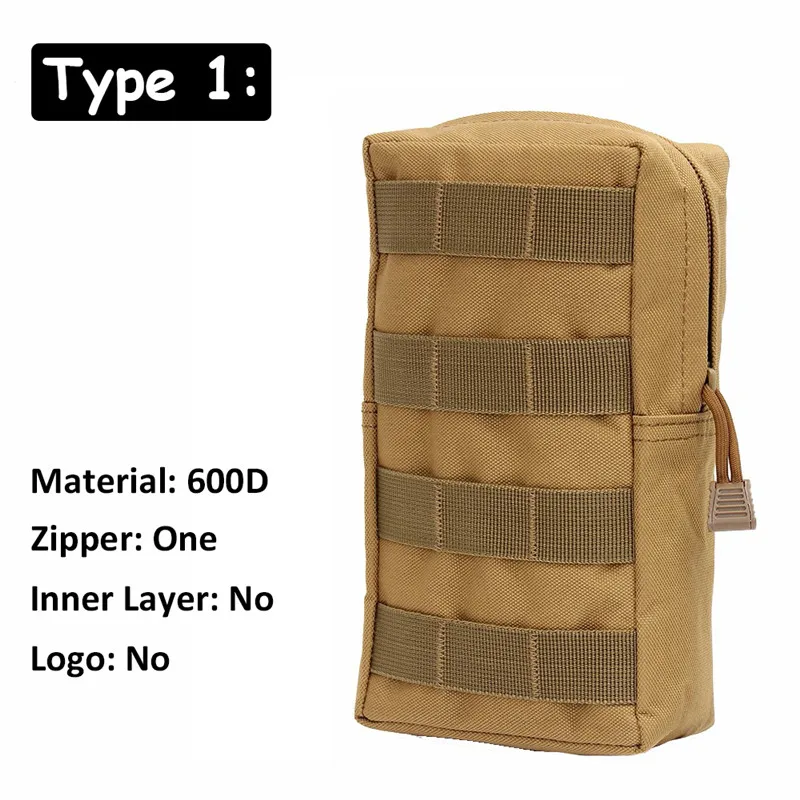 Type1Tan AIRSOFTPEAK Тактический сумка Мешок для Инструмента Сумка Талии Нейлон Моллe Военная Сумка Пейнтбол Открытый Охотничьи Сумки Спортивные Военные Сумки для охоты сумка для охоты охота сумка сумка мужская - Цвет: Type1Tan