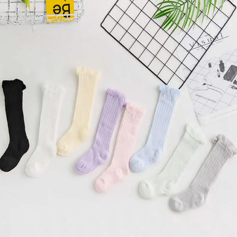 

kids socks Baby Girl Socks 0-24 months Toddler Baby Cotton Mesh Breathable Socks Newborn Infant knee high Baby Girls Socks