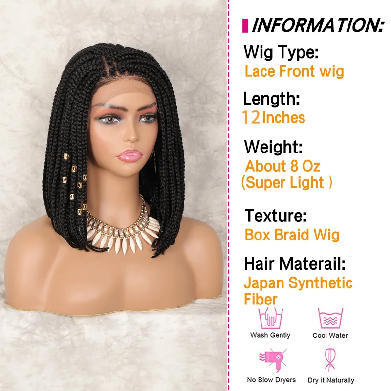 Парик Youthfee Плетеный без узлов для чернокожих женщин 12 дюймов с детскими волосами