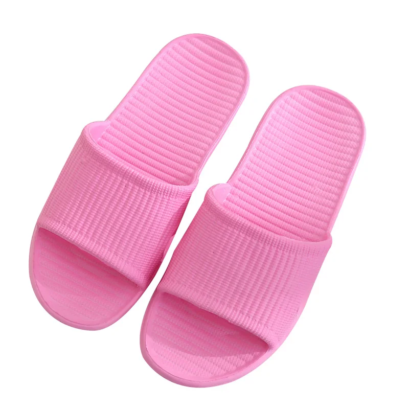 

Bathroom Slippers Women Summer Indoor Wooden Floor Soft Bottom Male Slippers Home Non-slip Bath Sandals Slippers