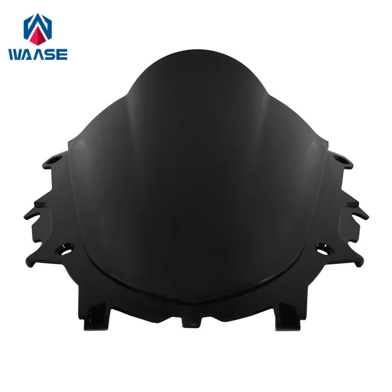 

waase Motorcycle Double Bubble Windscreen Windshield Shield Screen For Yamaha YZF R3 R25 2019 2020