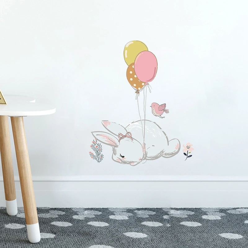 

Наклейка на стену HonC милый кролик