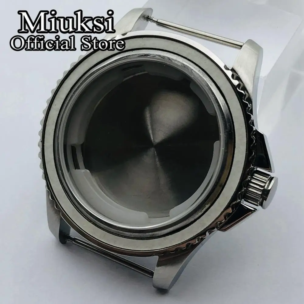 

Miuksi 40mm silver sterile case sapphire glass fit ETA 2836 Miyota 8205 8215 821A Mingzhu DG2813 3804 Seagull 1612 movement