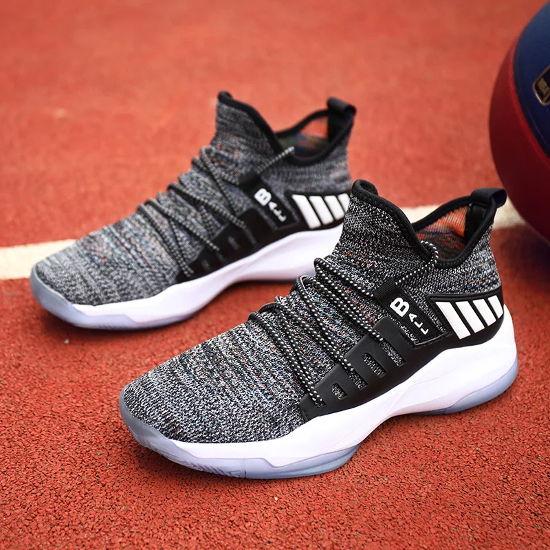 Суперзвезда Мужская Высокая Баскетбольная обувь Мужские дышащие баскетбольные