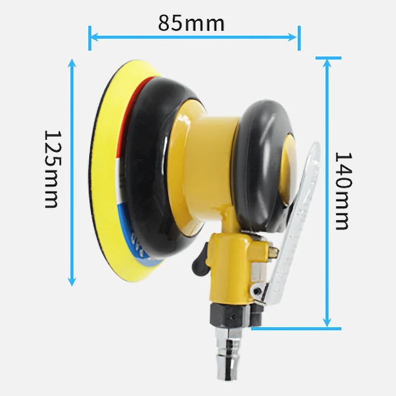 Горячая XD 5 дюймов пневматический шлифовальный станок 125 мм воздушный